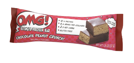 Convenient Nutrition OMG Protein Bar - Chocolate Peanut Crunch - High-quality Protein Bars by Convenient Nutrition at 