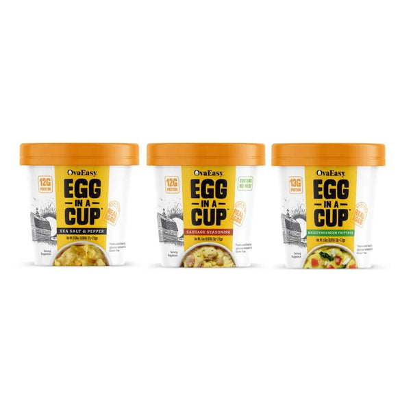 OvaEasy Egg In A Cup - Variety Pack (13g protein per cup!) - High-quality Breakfast by OvaEasy at 