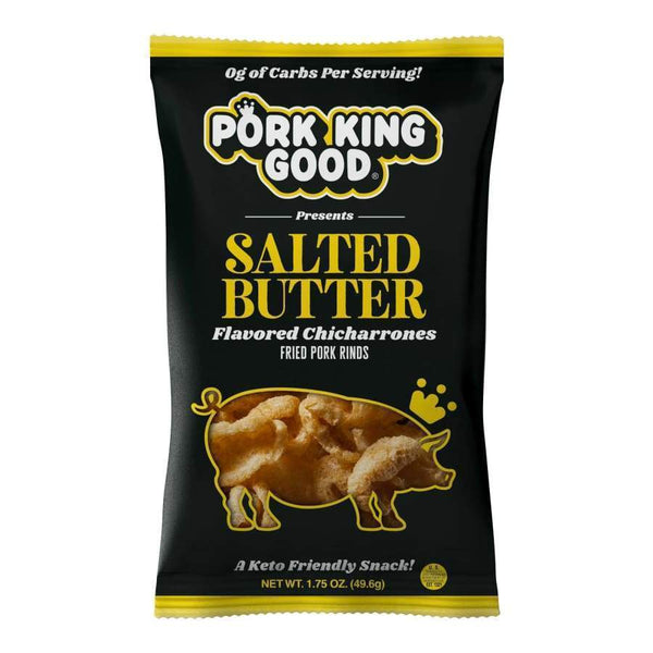 Pork King Good Pork Rinds - Salted Butter - High-quality Pork Rinds by Pork King Good at 
