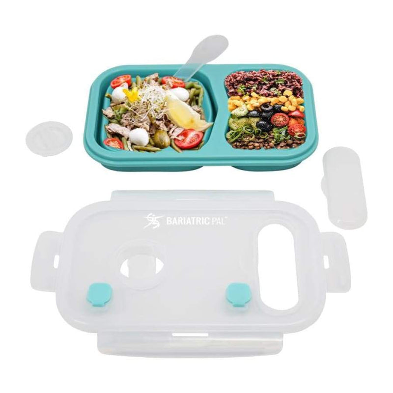 Portion Control Bento Lunch Box, Storage Container & Plate by BariatricPal - Collapsible, Leak-Proof & Available in 2 Colors! - High-quality Lunch Box by BariatricPal at 