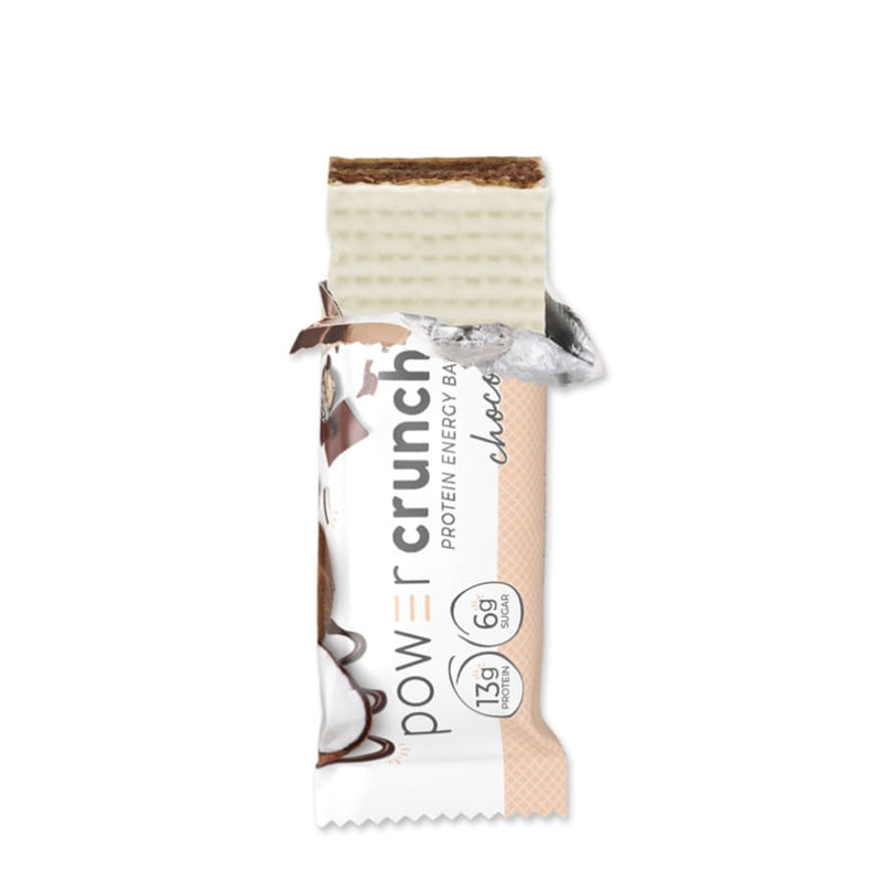 Power Crunch Protein Energy Wafer Bar - Chocolate Coconut - High-quality Protein Bars by Power Crunch at 
