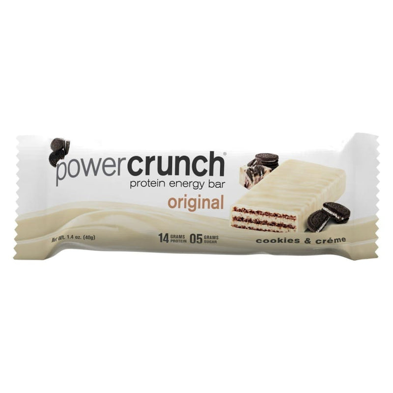 Power Crunch Protein Energy Wafer Bar – Cookies & Creme - High-quality Protein Bars by Power Crunch at 