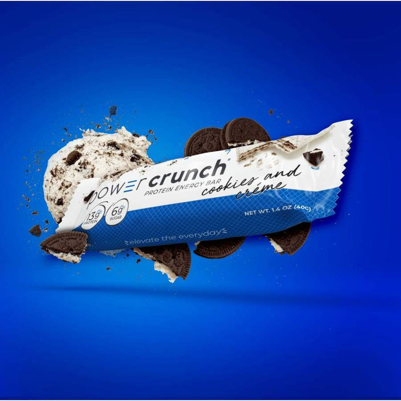 Power Crunch Protein Energy Wafer Bar – Cookies & Creme - High-quality Protein Bars by Power Crunch at 