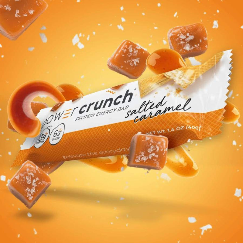 Power Crunch Protein Energy Wafer Bar – Salted Caramel - High-quality Protein Bars by Power Crunch at 