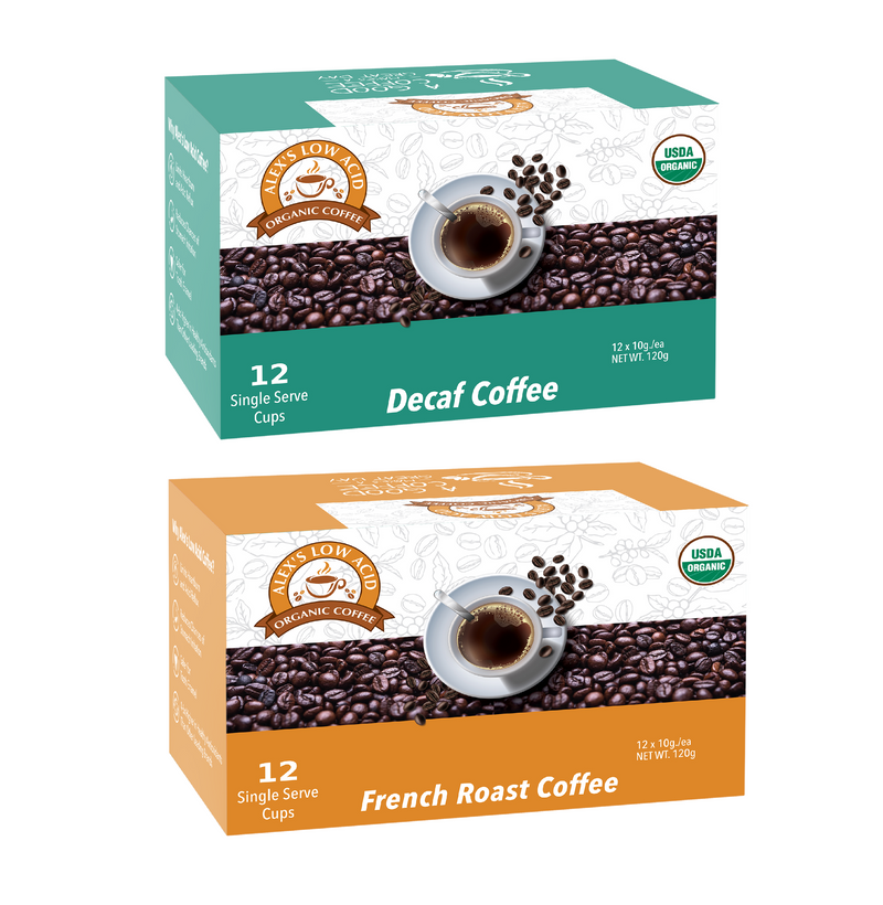Alex's Low Acid Organic Coffee™ Perfectly Prepared Host K-Cup Variety Pack - High-quality Coffee by Alex's Low Acid Coffee at 