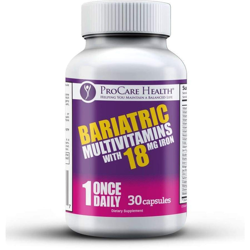 ProCare Health "1 per Day!" Bariatric Multivitamin Capsule with 18mg Iron - High-quality Multivitamins by ProCare Health at 