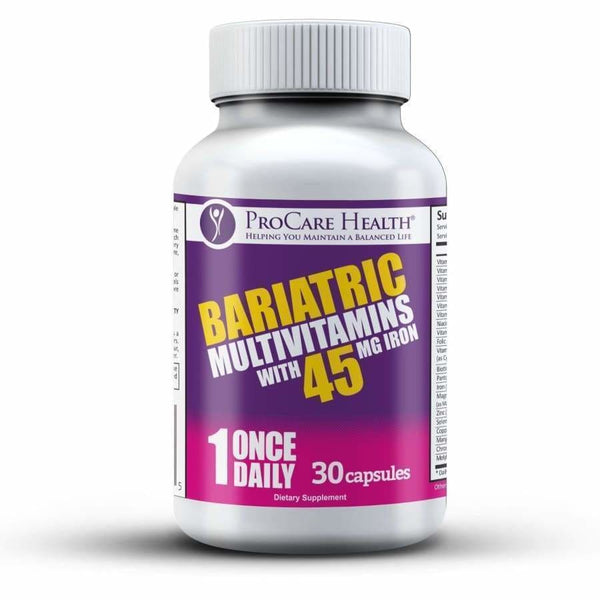 ProCare Health "1 per Day!" Bariatric Multivitamin Capsule with 45mg Iron - High-quality Multivitamins by ProCare Health at BariatricPal Store #Size_30 Day Supply