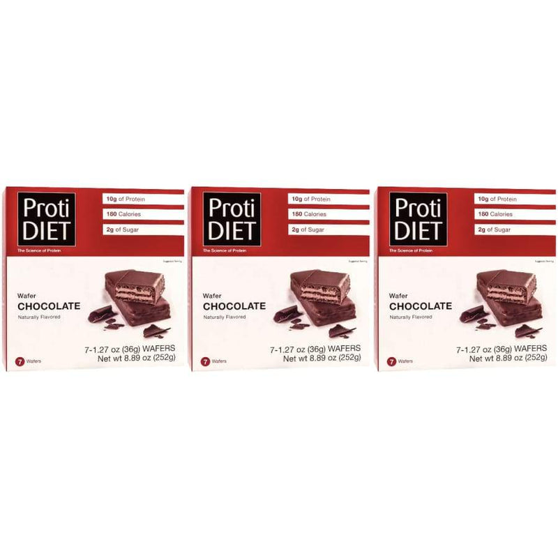 Proti Diet 10g Protein Wafer Bars - Chocolate - High-quality Protein Bars by Proti Diet at 