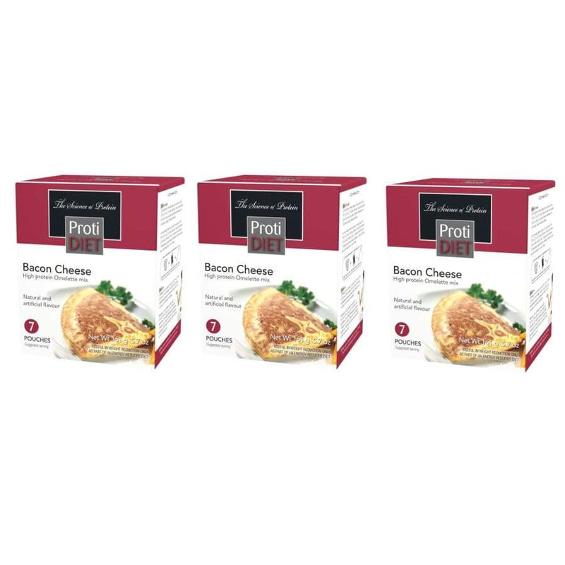 Proti Diet 15g Hot Protein Breakfast - Bacon and Cheese Omelet - High-quality Breakfast by Proti Diet at 