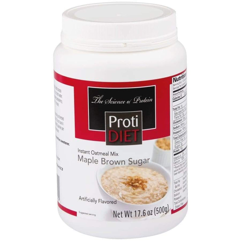Proti Diet 15g Hot Protein Breakfast Jar - Maple Brown Sugar Oatmeal (20 Servings) - High-quality Breakfast by Proti Diet at 