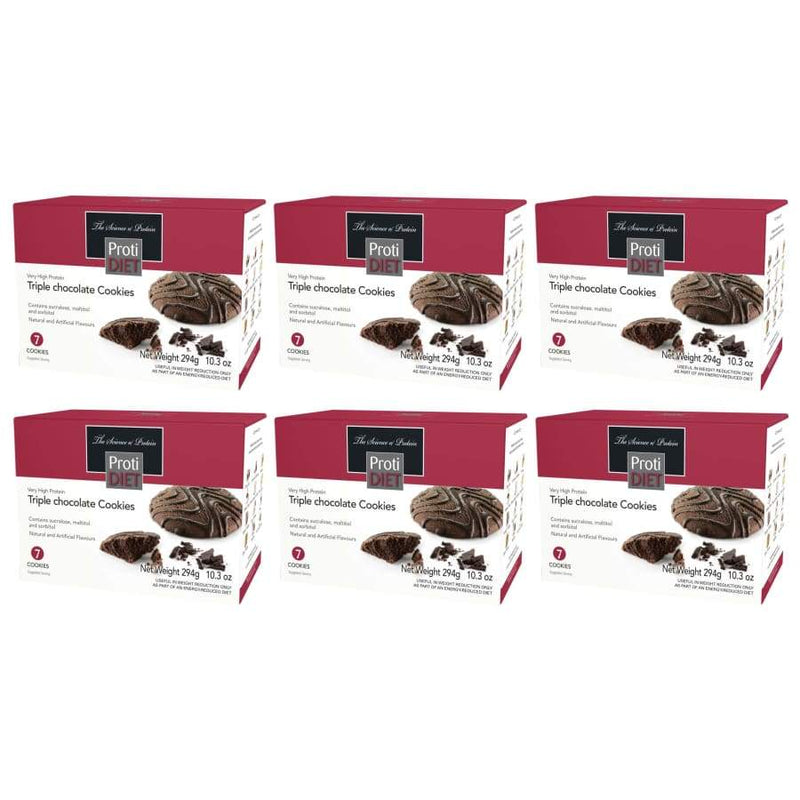 Proti Diet 15g Protein Cookies - Triple Chocolate - High-quality Protein Cookies by Proti Diet at 