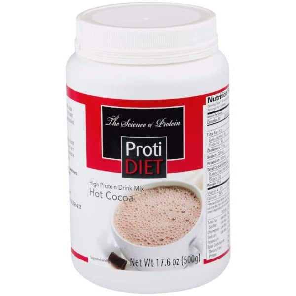 Proti Diet 15g Protein Hot Cocoa Drink Mix Jar (21 Servings) - High-quality Hot Drinks by Proti Diet at 