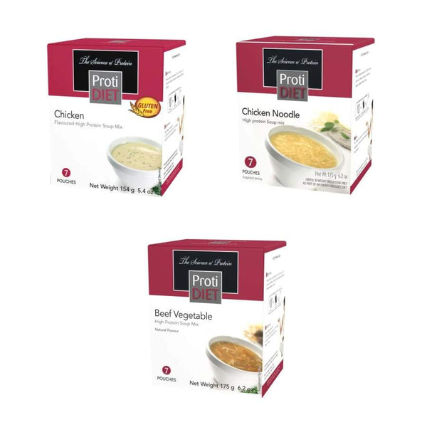Proti Diet 15g Protein Soup - Variety Pack - High-quality Soups by Proti Diet at 