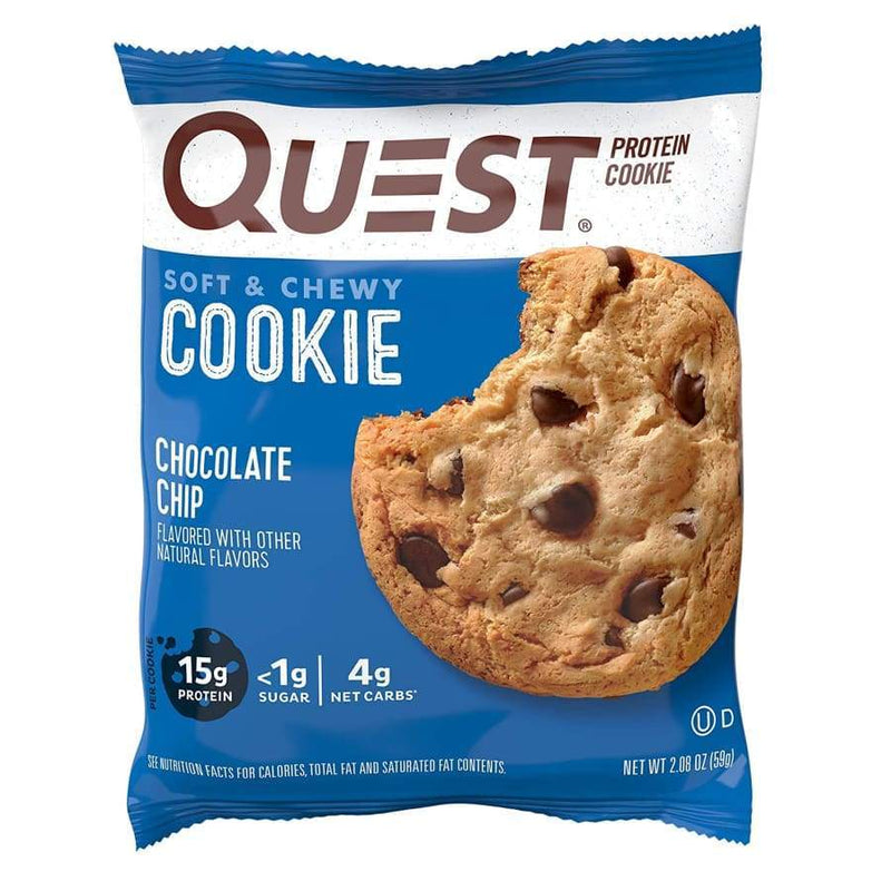 Quest Protein Cookies - Chocolate Chip - High-quality Protein Cookies by Quest Nutrition at 