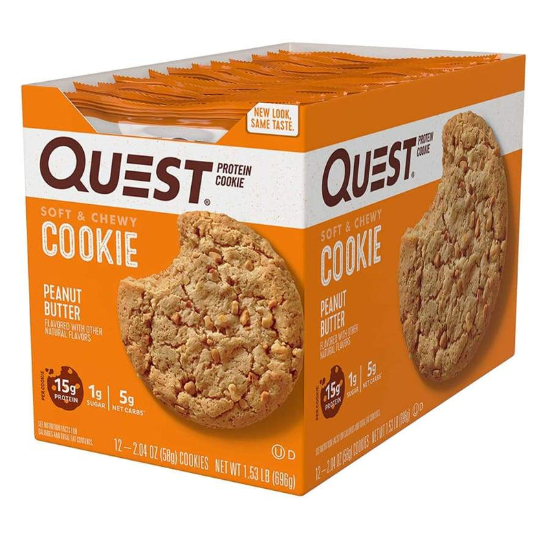 Quest Protein Cookies - Peanut Butter - High-quality Protein Cookies by Quest Nutrition at 