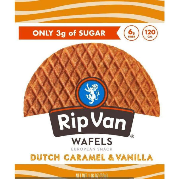 Rip Van Wafels - Dutch Caramel & Vanilla (Low-Sugar) - High-quality Cakes & Cookies by Rip Van at 