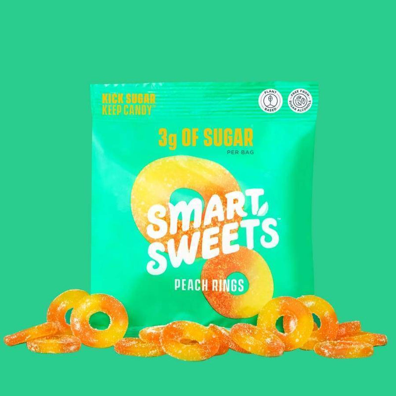 SmartSweets Peach Rings - High-quality Candies by SmartSweets at 