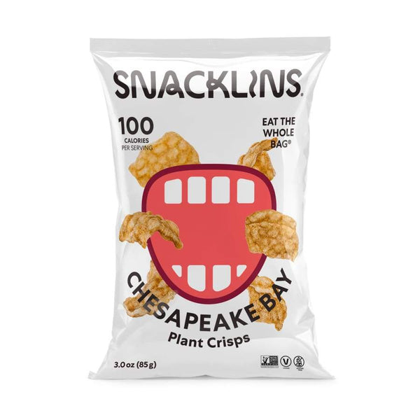 Snacklins Low-Calorie Cracklins Plant Crisps - Chesapeake Bay (3 Oz) - High-quality Plant Crisps by Snacklins at 