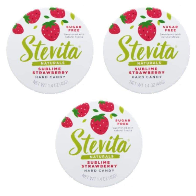 Stevita SteviaSweet Sugar-Free Hard Candy - Strawberry - High-quality Candies by Stevita Naturals at 