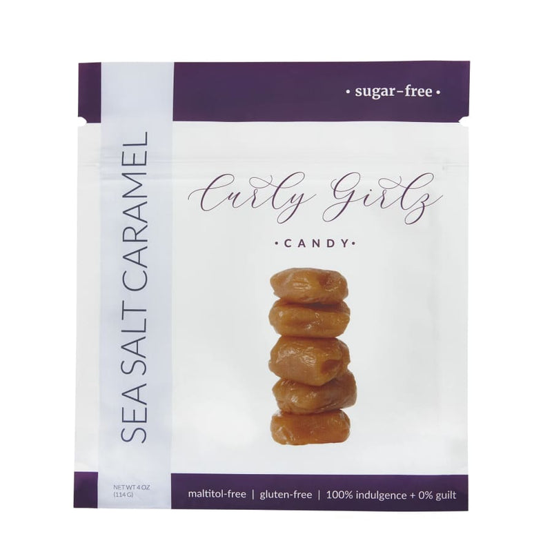 Sugar-Free Caramel Candy by Curly Girlz Candy - Sea Salt - High-quality Candies by Curly Girlz Candy at 