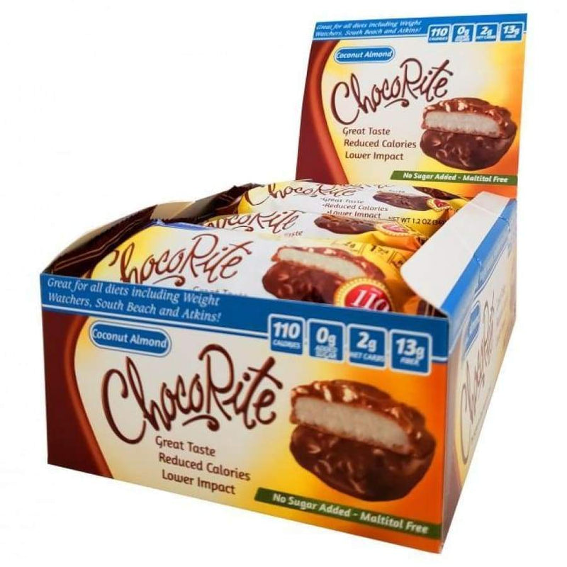 Sugar-Free Coconut Almond Clusters by ChocoRite - 16/Box - High-quality Candies by HealthSmart at 