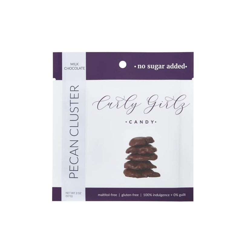 Sugar-Free Pecan Clusters by Curly Girlz Candy - Milk Chocolate - High-quality Candies by Curly Girlz Candy at 