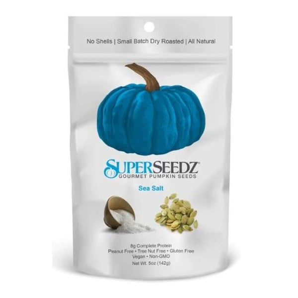 SuperSeedz Gourmet Pumpkin Seeds (5 oz) - Sea Salt - High-quality Nut Snacks by SuperSeedz at 