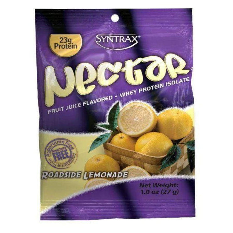 Syntrax Nectar Protein Powder Grab N' Go Box - Roadside Lemonade (12 Servings) - High-quality Single Serve Protein Packets by Syntrax at 