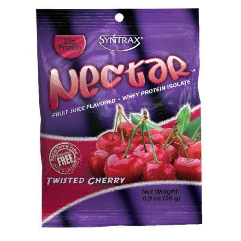 Syntrax Nectar Protein Powder Grab N' Go Box - Twisted Cherry (12 Servings) - High-quality Single Serve Protein Packets by Syntrax at 