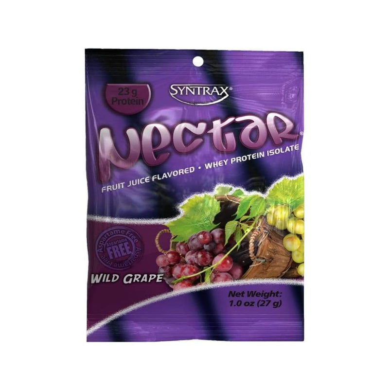 Syntrax Nectar Protein Powder Grab N' Go Box - Wild Grape (12 Servings) - High-quality Single Serve Protein Packets by Syntrax at 