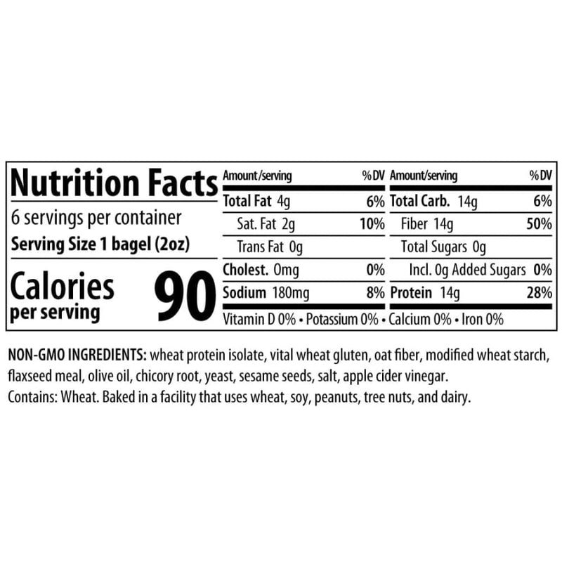 ThinSlim Foods Zero Carb Protein Bagels - Sesame - High-quality Protein Bagels by ThinSlim Foods at 