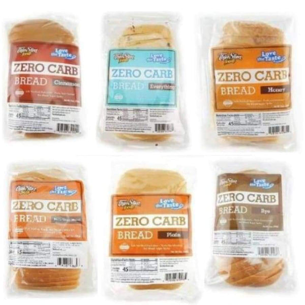 ThinSlim Foods Zero Carb Protein Bread - Variety Pack - High-quality Protein Bread by ThinSlim Foods at 