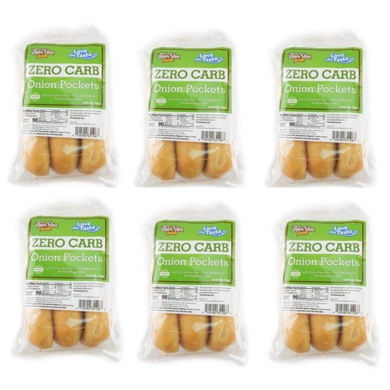 ThinSlim Foods Zero Carb Protein Onion Pockets - High-quality Protein Bread by ThinSlim Foods at 