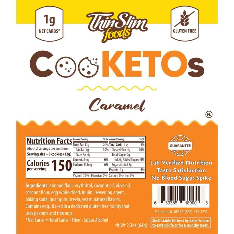 ThinSlim Foods CooKETOs - Caramel - High-quality Keto Cookies by ThinSlim Foods at 