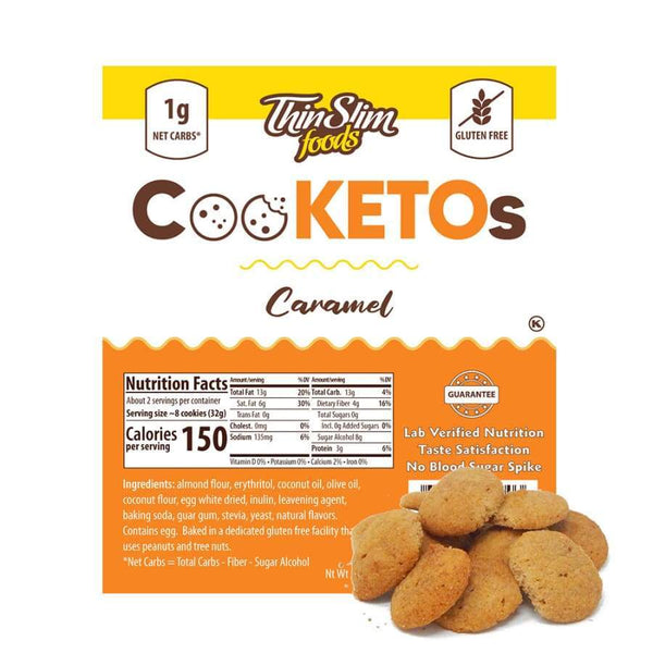 ThinSlim Foods CooKETOs - Caramel - High-quality Keto Cookies by ThinSlim Foods at 