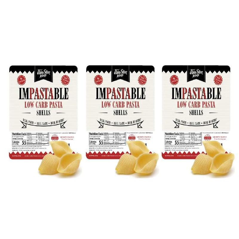 ThinSlim Foods Impastable Low Carb Pasta - Shells - High-quality Pasta by ThinSlim Foods at 
