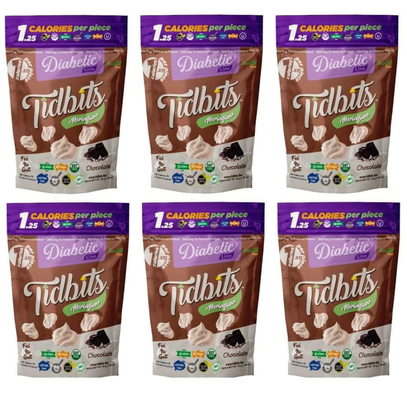 Tidbits "Diabetic-Friendly" Sugar-Free Meringue Cookies by Santte Foods - Chocolate - High-quality Cakes & Cookies by Santte Foods at 
