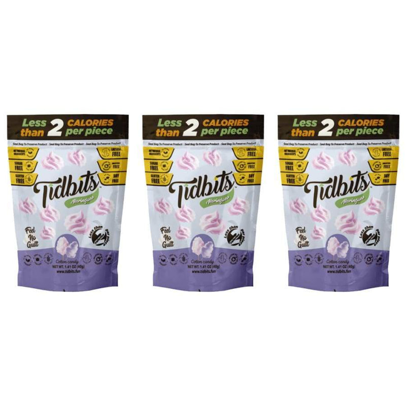 Tidbits Fun Bites Sugar-Free Meringue Cookies by Santte Foods - Cotton Candy - High-quality Cakes & Cookies by Santte Foods at 
