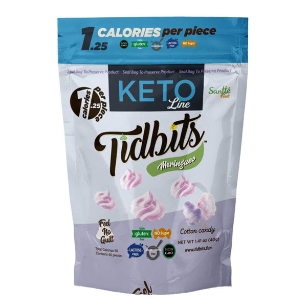 Tidbits "KETO" Sugar-Free Meringue Cookies by Santte Foods - Cotton Candy - High-quality Cakes & Cookies by Santte Foods at 
