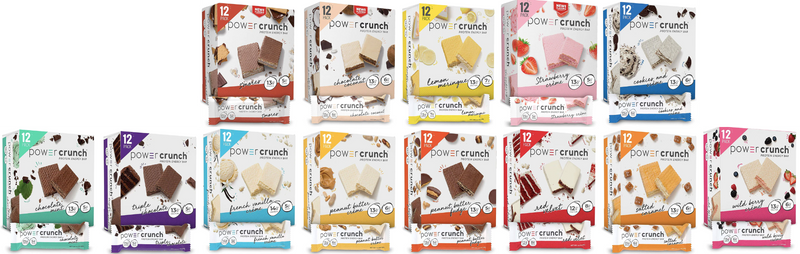 Power Crunch Protein Energy Wafer Bar - Variety Pack - High-quality Protein Bars by Power Crunch at 