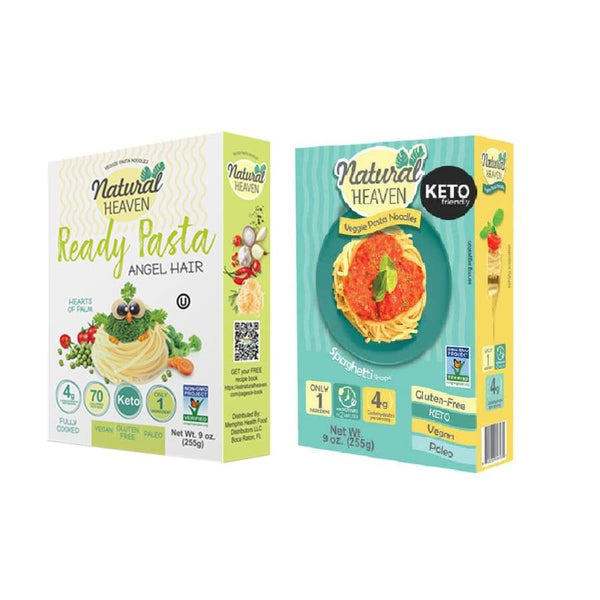 Veggie Pasta Hearts of Palm Noodles by Natural Heaven - Variety Pack - High-quality Pasta by Natural Heaven at 
