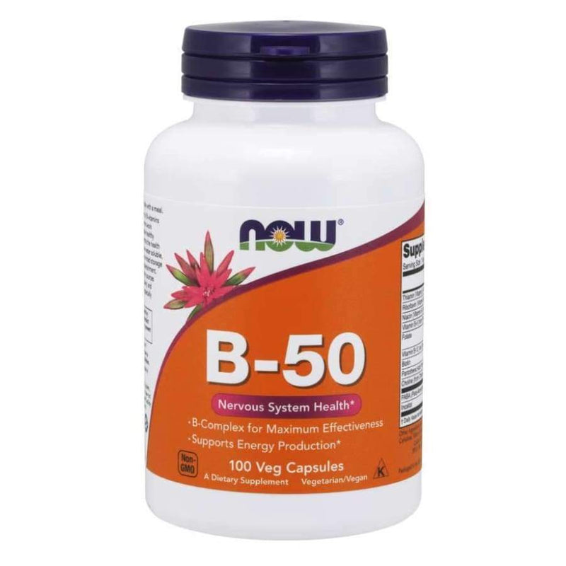 Vitamin B-50 Veg Capsules by NOW Foods - High-quality B Vitamins by NOW Foods at 
