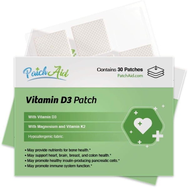 Vitamin D3 with K2 Vitamin Patch by PatchAid - High-quality Vitamin Patch by PatchAid at 