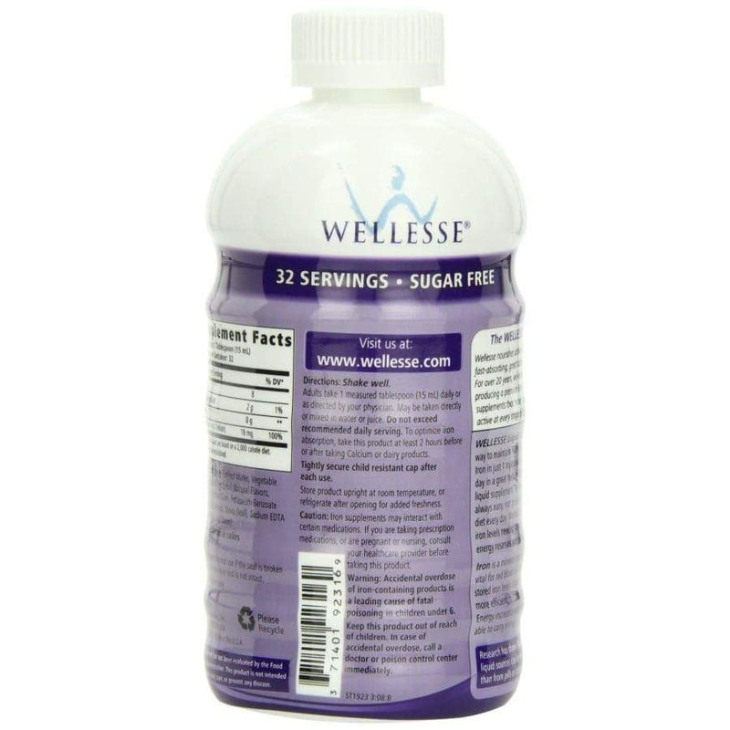 Liquid Iron (18mg) by Natures Way - Berry Flavor - High-quality Iron by Wellesse at 