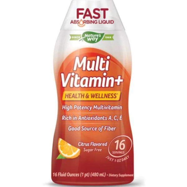 Wellesse Multivitamin+ Liquid by Natures Way - Citrus Flavor - High-quality Multivitamins by Wellesse at 